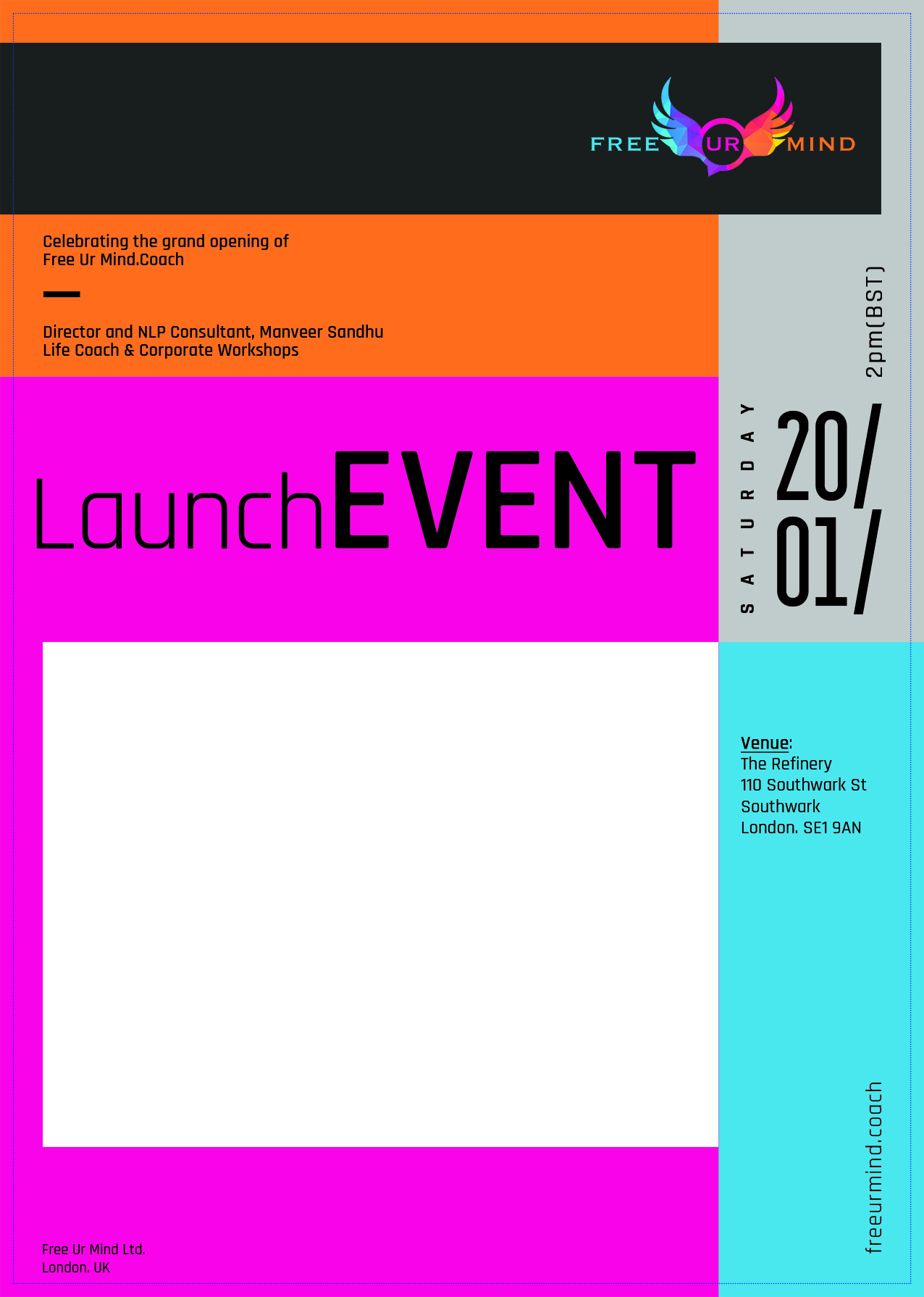 Creative logo design for a mind coaching business by Jagz Bains, Web Designer in London