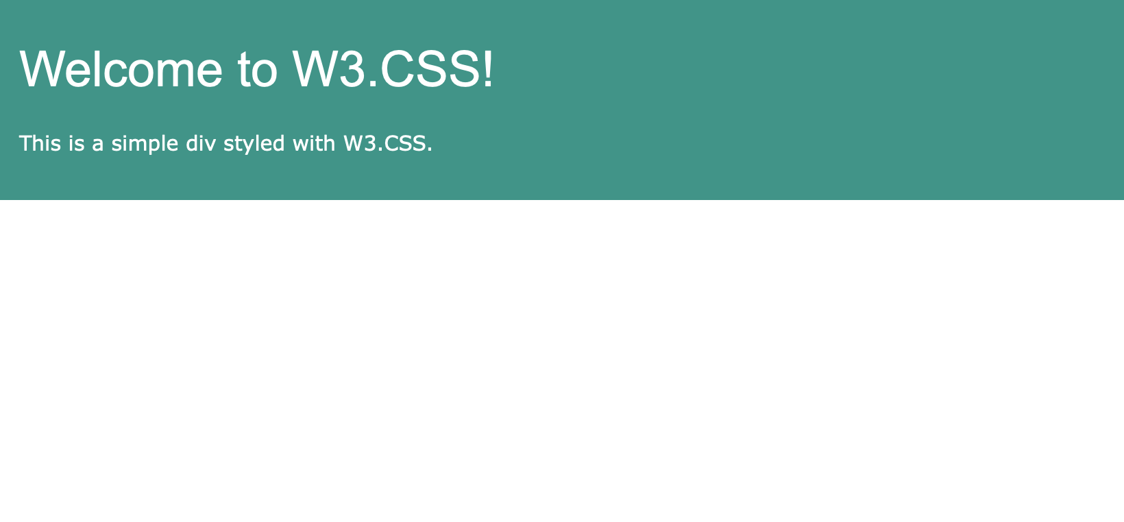 W3.CSS web page example